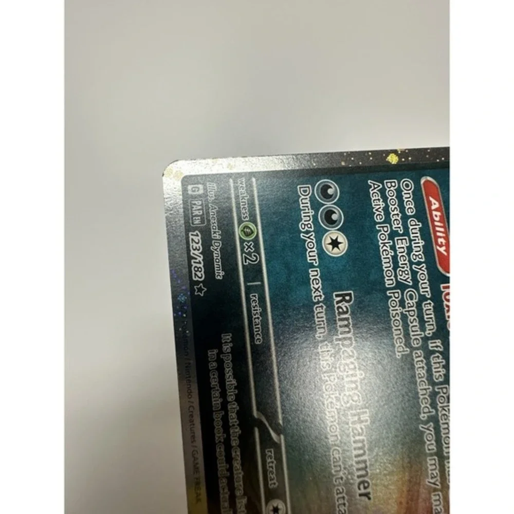 Pokemon Card Brute Bonnet 123/182 3 FART‎ SWIRLS TRIPLE 🌀 Holo Cosmos Rare NM